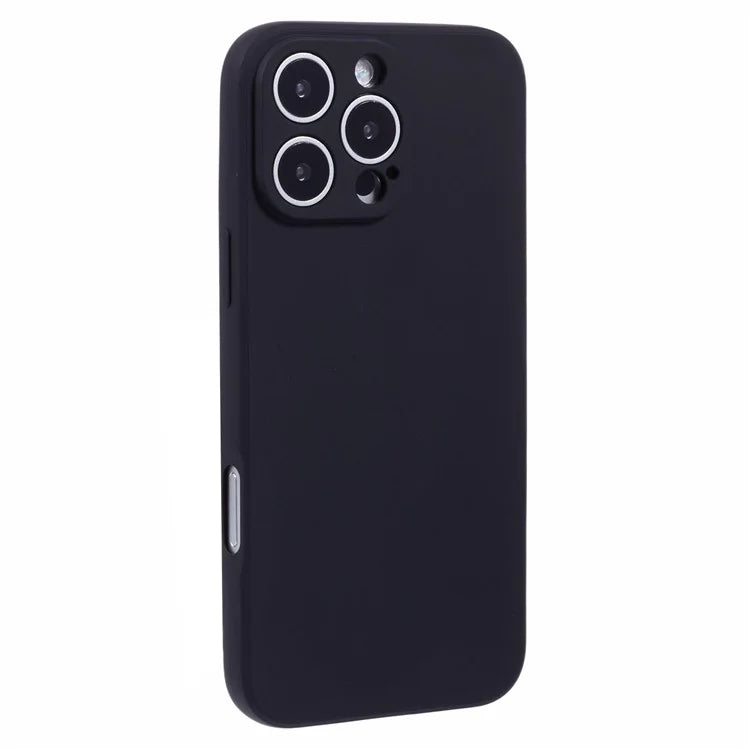 For iPhone 16 Pro Max Case Precise Cut-Outs Straight Edge TPU Shockproof Phone Cover
