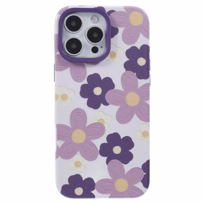 ARU For iPhone 16 Pro Max Case Oil Painting Design PC+TPU Noctilucent Phone Cover