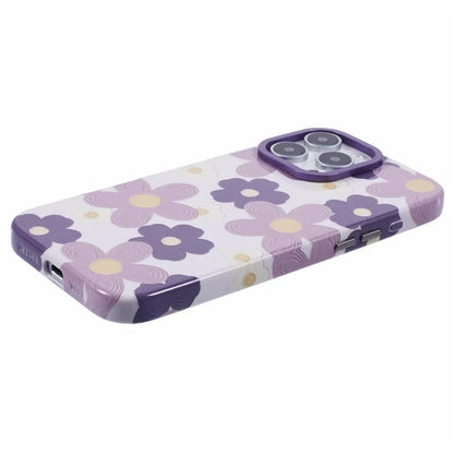 ARU For iPhone 16 Pro Max Case Oil Painting Design PC+TPU Noctilucent Phone Cover