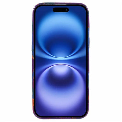 ARU For iPhone 16 Pro Max Case Oil Painting Design PC+TPU Noctilucent Phone Cover