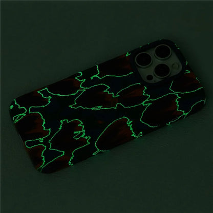 ARU For iPhone 16 Pro Max Case Oil Painting Design PC+TPU Noctilucent Phone Cover
