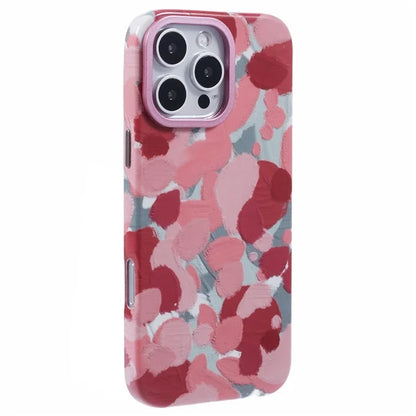 ARU For iPhone 16 Pro Max Case Oil Painting Design PC+TPU Noctilucent Phone Cover