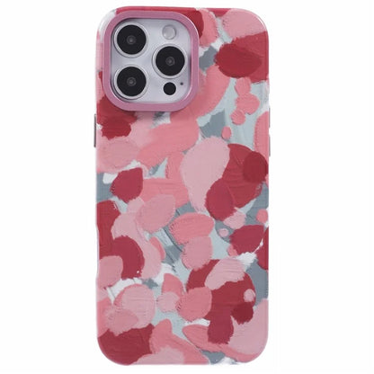 ARU For iPhone 16 Pro Max Case Oil Painting Design PC+TPU Noctilucent Phone Cover
