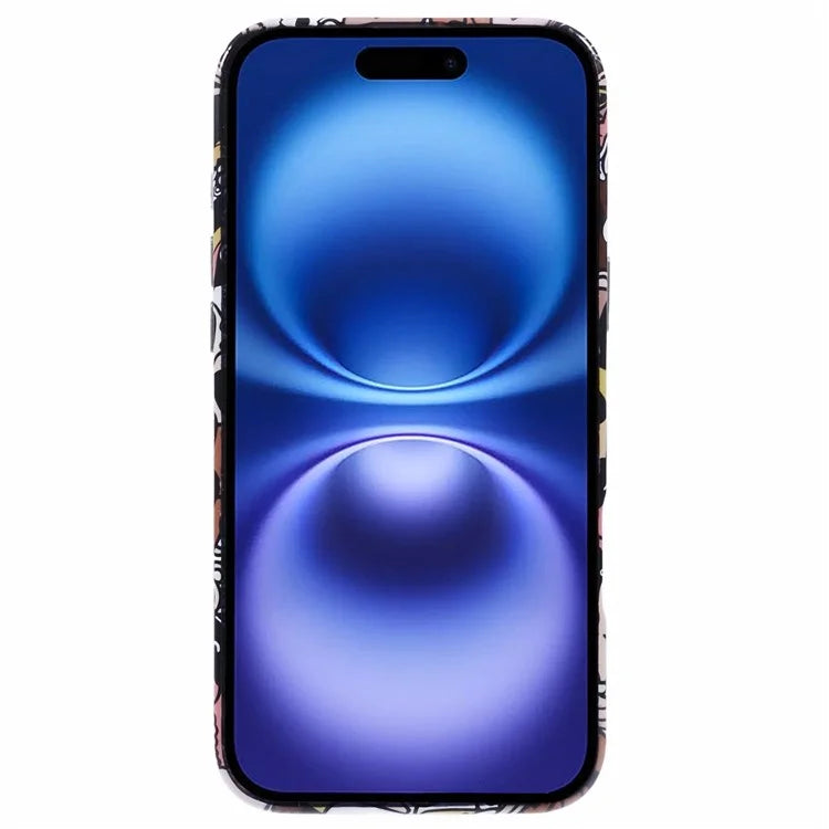 ARU For iPhone 16 Plus Case Cartoon Pattern PC+TPU Noctilucent Phone Cover