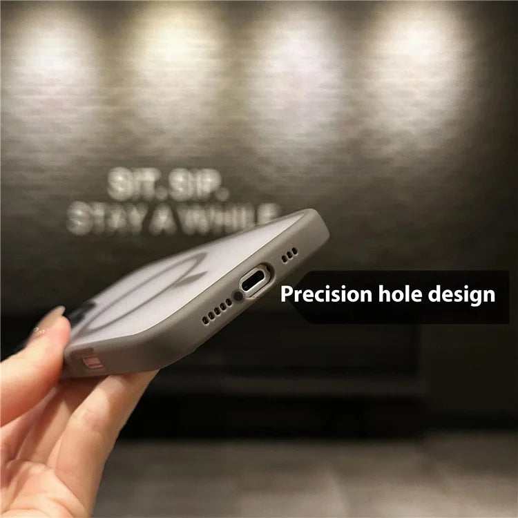For iPhone 16 Case Compatible with MagSafe Acrylic+TPU Translucent Matte Back Cover