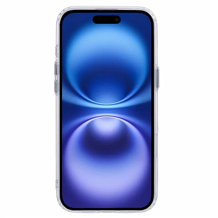 For iPhone 16 Plus Case Electroplated Mirror Surface Acrylic+TPU Phone Cover