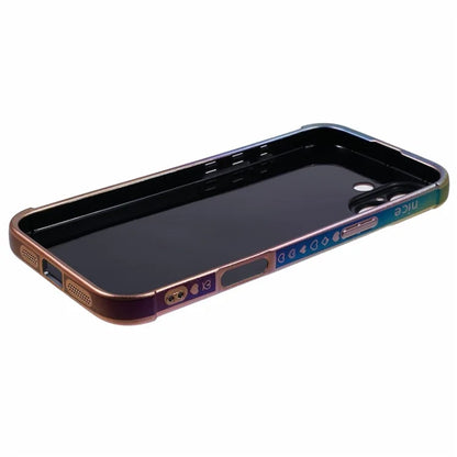 For iPhone 16 Case TPU Heart Pattern Iridescent Gradient Phone Cover