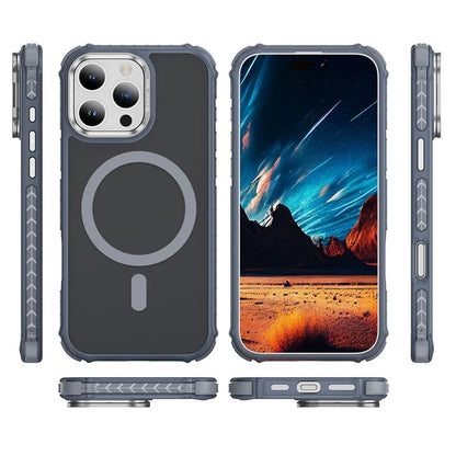 For iPhone 16 Pro Max Case with Lens Kickstand Matte Back Cover Compatible with MagSafe