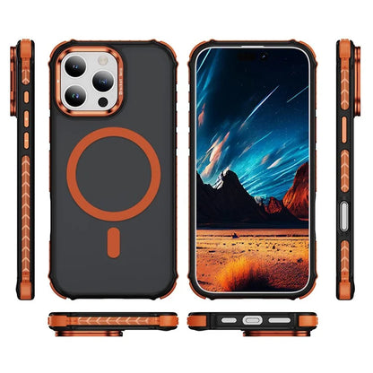 For iPhone 16 Pro Max Case with Lens Kickstand Matte Back Cover Compatible with MagSafe