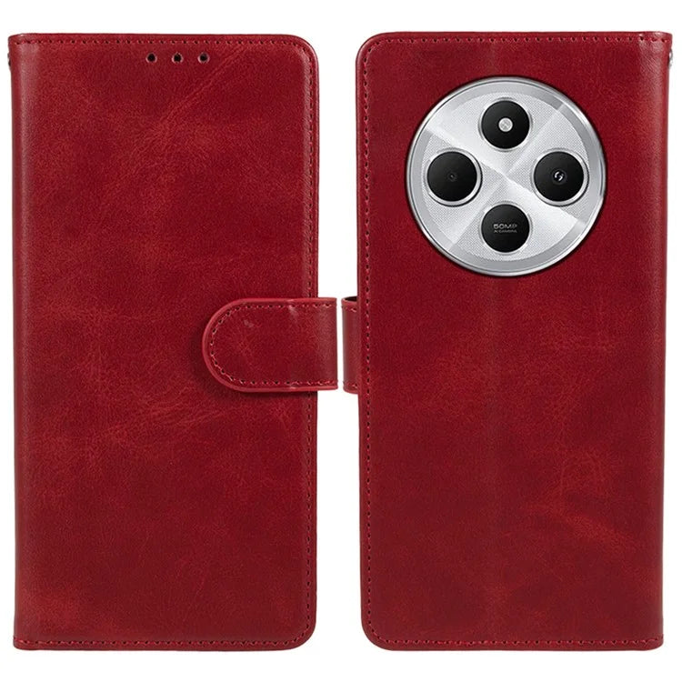 For Xiaomi Redmi 14C 4G Case PU Leather Wallet Protective Phone Cover Calf Texture