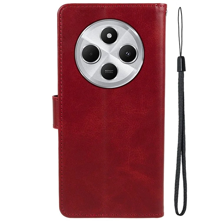For Xiaomi Redmi 14C 4G Case PU Leather Wallet Protective Phone Cover Calf Texture