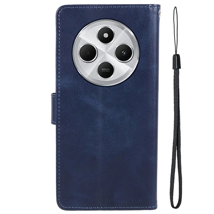 For Xiaomi Redmi 14C 4G Case PU Leather Wallet Protective Phone Cover Calf Texture