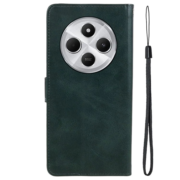 For Xiaomi Redmi 14C 4G Case PU Leather Wallet Protective Phone Cover Calf Texture