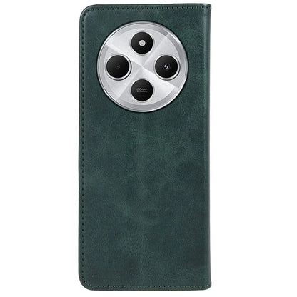 For Xiaomi Redmi 14C 4G Case Strong Magnetic PU Leather Phone Cover Calf Texture