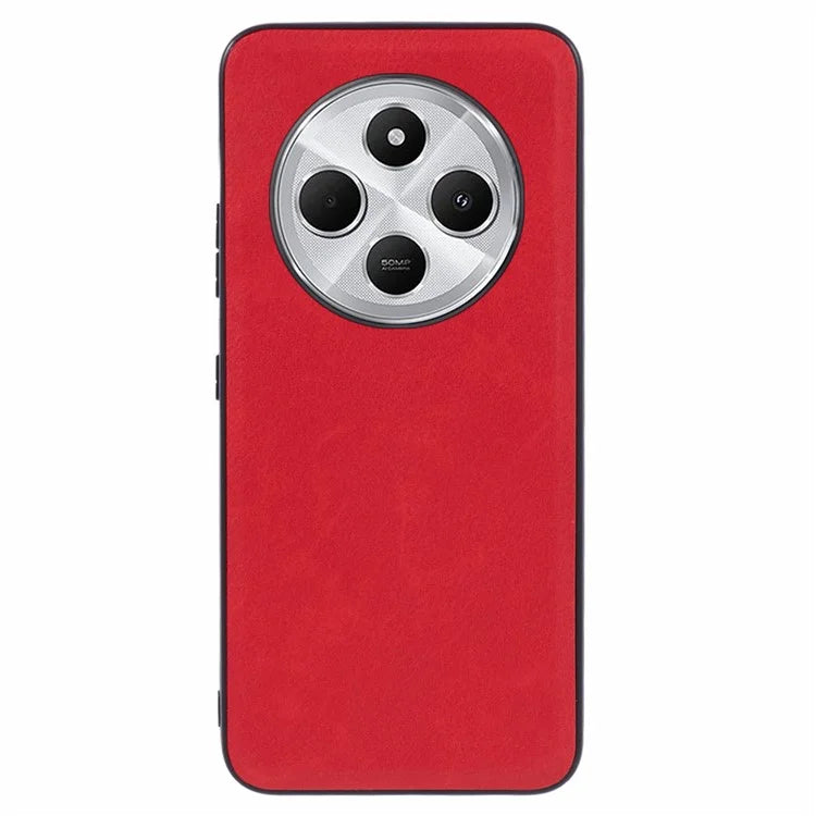 For Xiaomi Redmi 14C 4G Case Retro Leather Coated PC+TPU Phone Cover