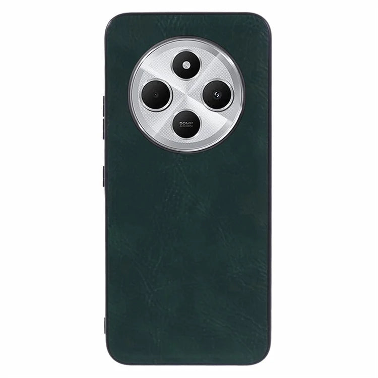 For Xiaomi Redmi 14C 4G Case Retro Leather Coated PC+TPU Phone Cover