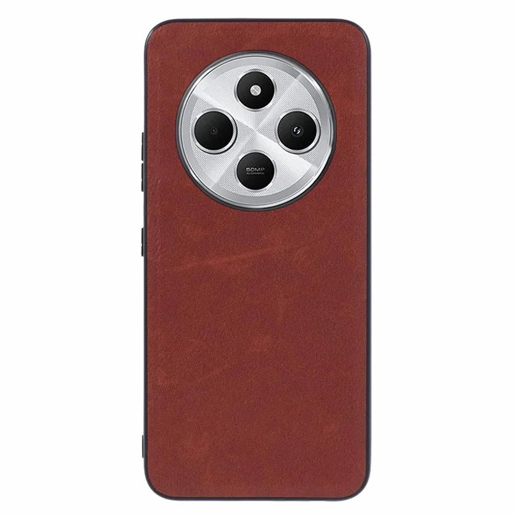 For Xiaomi Redmi 14C 4G Case Retro Leather Coated PC+TPU Phone Cover
