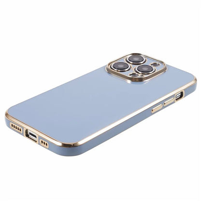 For iPhone 16 Pro Case TPU Slim Fit Shockproof Phone Cover 6D Electroplating