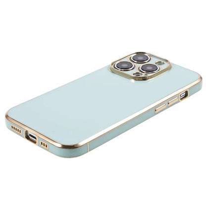 For iPhone 16 Pro Case TPU Slim Fit Shockproof Phone Cover 6D Electroplating