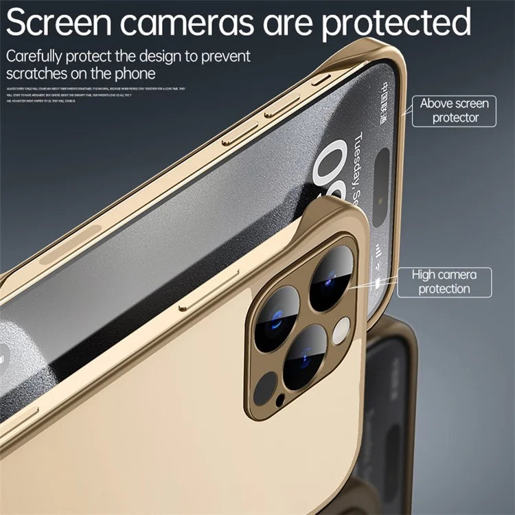 For iPhone 16 Case Compatible with MagSafe Matte PC Frameless Mobile Cover