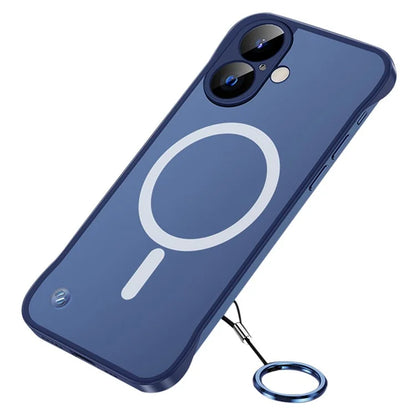 For iPhone 16 Case Compatible with MagSafe Matte PC Frameless Mobile Cover