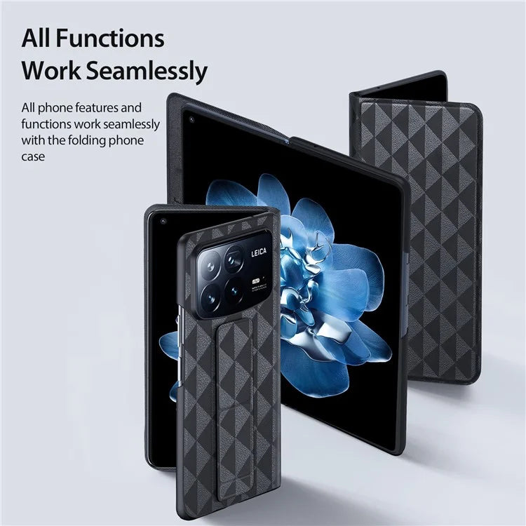DUX DUCIS Fitt Series for Xiaomi Mix Fold 4 5G Case Leather Phone Cover with Card Slot Kickstand
