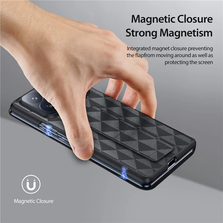DUX DUCIS Fitt Series for Xiaomi Mix Fold 4 5G Case Leather Phone Cover with Card Slot Kickstand
