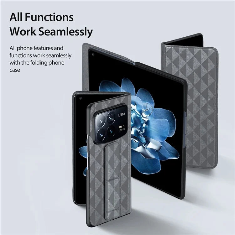 DUX DUCIS Fitt Series for Xiaomi Mix Fold 4 5G Case Leather Phone Cover with Card Slot Kickstand