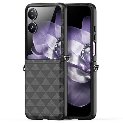 DUX DUCIS Fitt Series for Xiaomi Mix Flip 5G Case Rhombus Leather+TPU Phone Cover