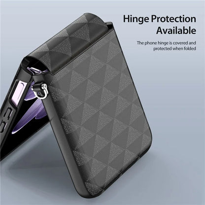 DUX DUCIS Fitt Series for Xiaomi Mix Flip 5G Case Rhombus Leather+TPU Phone Cover