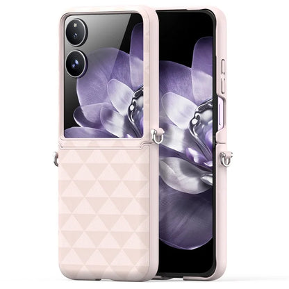 DUX DUCIS Fitt Series for Xiaomi Mix Flip 5G Case Rhombus Leather+TPU Phone Cover