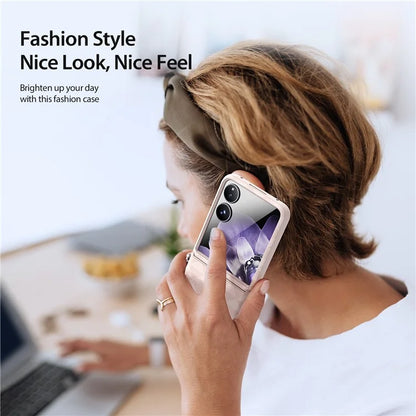 DUX DUCIS Fitt Series for Xiaomi Mix Flip 5G Case Rhombus Leather+TPU Phone Cover