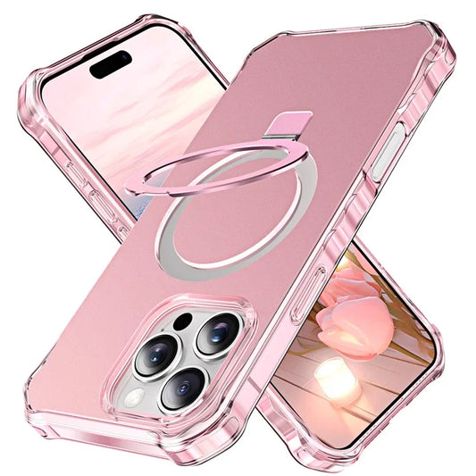 For iPhone 16 Pro Max Case Small Wavy Edge Compatible with MagSafe Anti-Drop PC+TPU Phone Cover