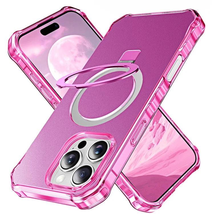 For iPhone 16 Pro Max Case Small Wavy Edge Compatible with MagSafe Anti-Drop PC+TPU Phone Cover