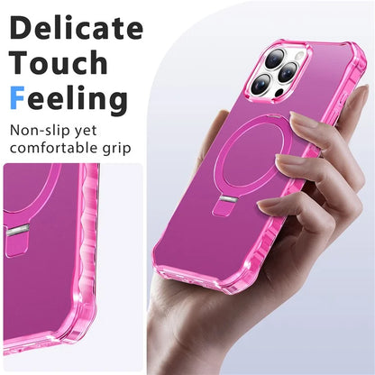 For iPhone 16 Pro Max Case Small Wavy Edge Compatible with MagSafe Anti-Drop PC+TPU Phone Cover