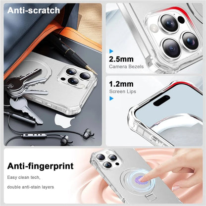 For iPhone 16 Pro Max Case Small Wavy Edge Compatible with MagSafe Anti-Drop PC+TPU Phone Cover