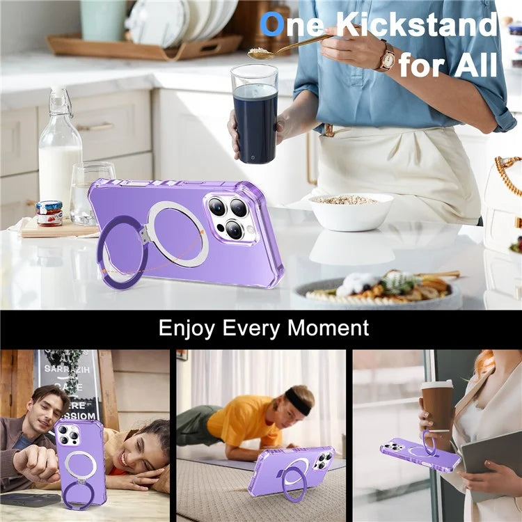 For iPhone 16 Pro Max Case Small Wavy Edge Compatible with MagSafe Anti-Drop PC+TPU Phone Cover