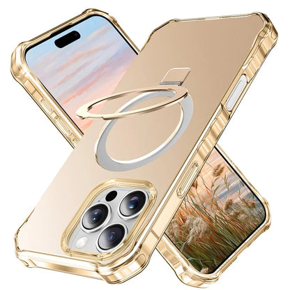 For iPhone 16 Pro Max Case Small Wavy Edge Compatible with MagSafe Anti-Drop PC+TPU Phone Cover