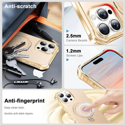 For iPhone 16 Pro Max Case Small Wavy Edge Compatible with MagSafe Anti-Drop PC+TPU Phone Cover