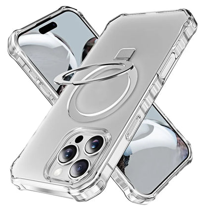 For iPhone 16 Pro Case Small Wavy Edge Compatible with MagSafe Frosted Anti-Drop PC+TPU Phone Cover