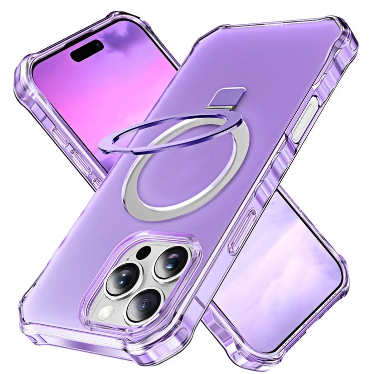 For iPhone 16 Pro Case Small Wavy Edge Compatible with MagSafe Frosted Anti-Drop PC+TPU Phone Cover