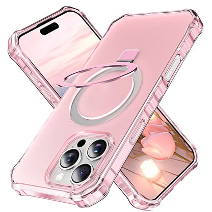 For iPhone 16 Pro Max Case Small Wavy Edge Compatible with MagSafe Frosted Anti-Drop PC+TPU Phone Cover