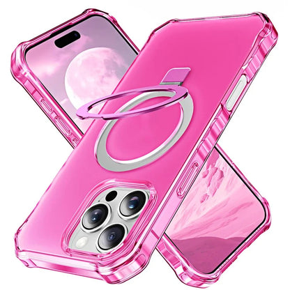 For iPhone 16 Pro Max Case Small Wavy Edge Compatible with MagSafe Frosted Anti-Drop PC+TPU Phone Cover