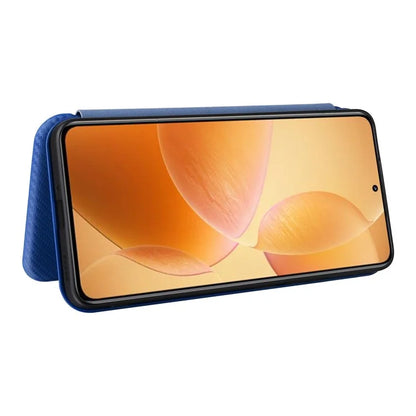 For Xiaomi 14T Pro Case Carbon Fiber Texture Drop-Proof PU Leather Phone Cover