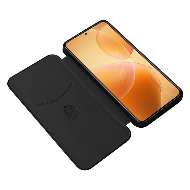 For Xiaomi 14T Pro Case Carbon Fiber Texture Drop-Proof PU Leather Phone Cover
