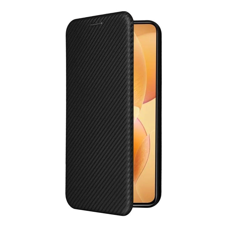 For Xiaomi 14T Pro Case Carbon Fiber Texture Drop-Proof PU Leather Phone Cover