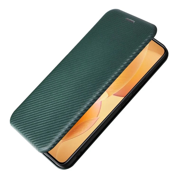 For Xiaomi 14T Pro Case Carbon Fiber Texture Drop-Proof PU Leather Phone Cover