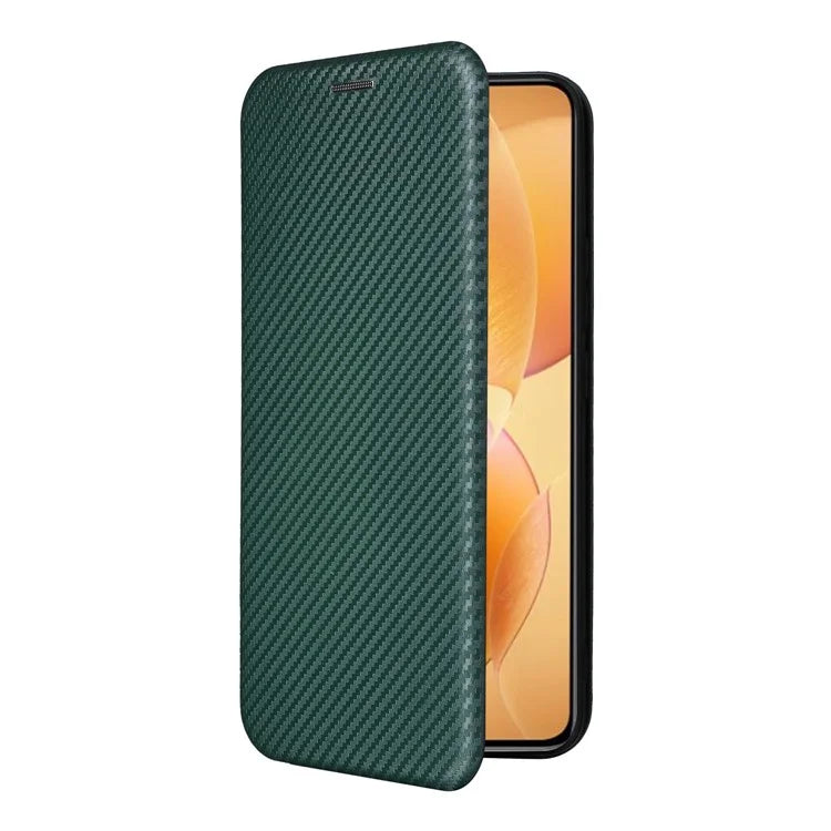 For Xiaomi 14T Pro Case Carbon Fiber Texture Drop-Proof PU Leather Phone Cover