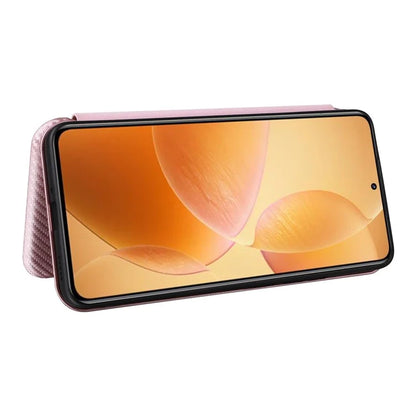 For Xiaomi 14T Pro Case Carbon Fiber Texture Drop-Proof PU Leather Phone Cover