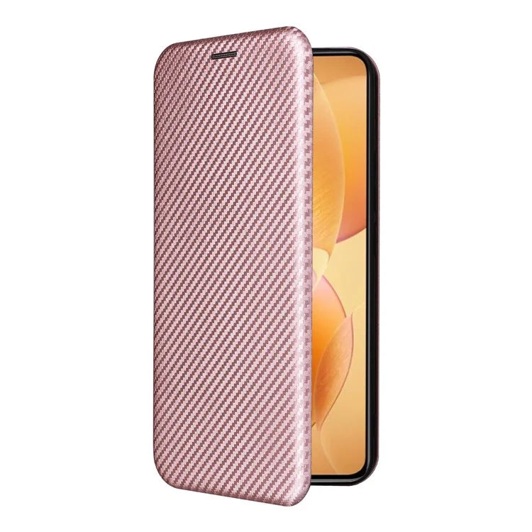 For Xiaomi 14T Pro Case Carbon Fiber Texture Drop-Proof PU Leather Phone Cover